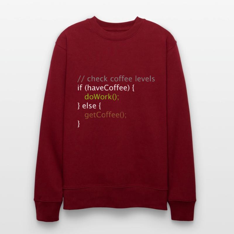 Computer Science Nerd Geek Programmer Coffee Work Stanley/Stella CHANGER Unisex Organic Sweatshirt