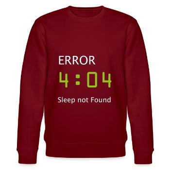 Informatik Nerd Geek Programmierer Morgenmuffel - Stanley/Stella Unisex Bio-Sweatshirt CHANGER  - Burgunderrot - Vorne - Nik (191cm) & Marisol (170cm)