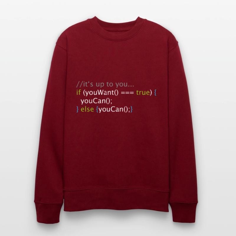 Informatik Nerd Geek Programmierer Code Stanley/Stella Unisex Bio-Sweatshirt CHANGER 