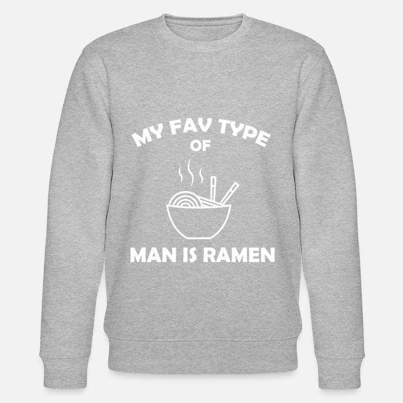 Ramen nouilles homme préféré - Sweat bio CHANGER Stanley/Stella Unisexe - gris chiné