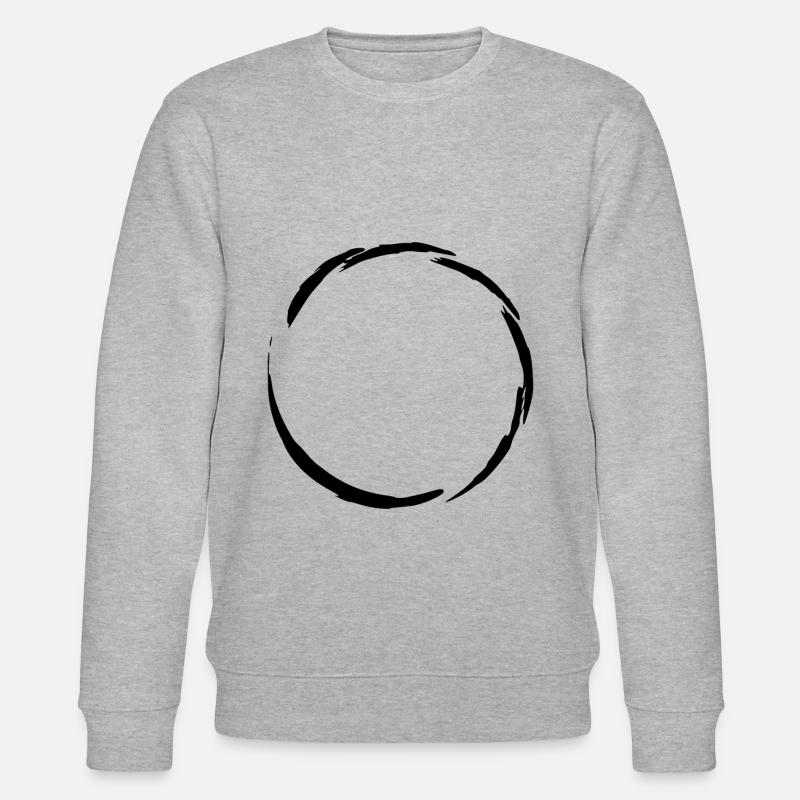 Symbole de cercle - Sweat bio CHANGER Stanley/Stella Unisexe - gris chiné