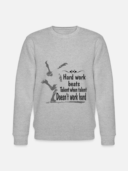 Hard Work Figure Skating - Stanley/Stella CHANGER Unisex Organic Sweatshirt - heather grey