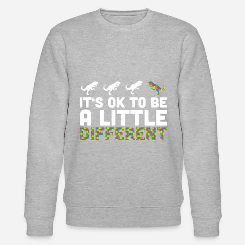 Autism awareness Asperger syndrome - Stanley/Stella CHANGER Unisex Organic Sweatshirt - heather grey