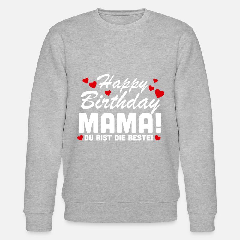 Cadeau maman heureuse - Sweat bio CHANGER Stanley/Stella Unisexe - gris chiné