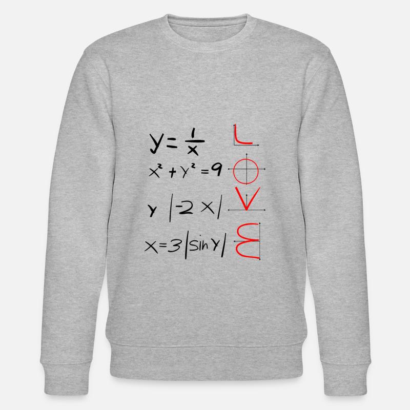 Love for Maths - Stanley/Stella CHANGER Unisex Organic Sweatshirt - heather grey