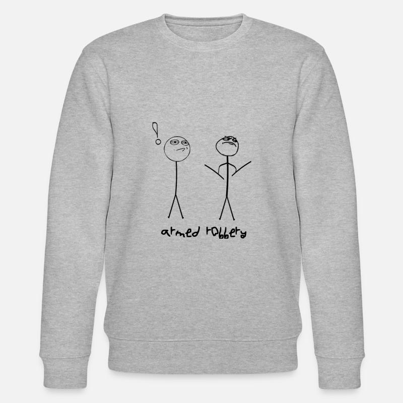 Armed robbery - Stanley/Stella Unisex Bio-Sweatshirt CHANGER  - Grau meliert