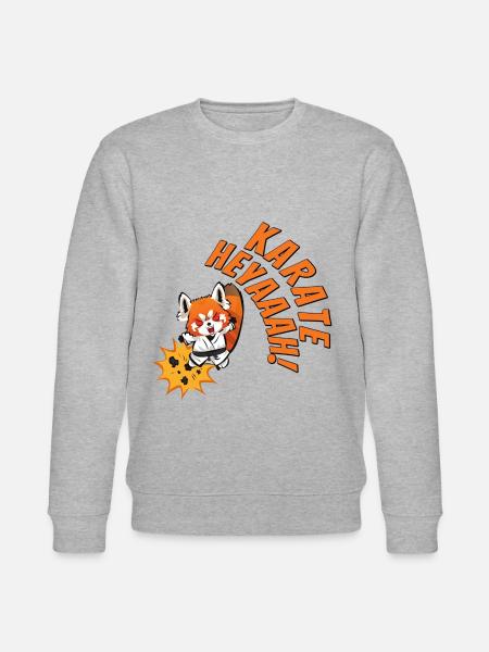 Karate. Heyaaah! - Stanley/Stella CHANGER Unisex Organic Sweatshirt - heather grey