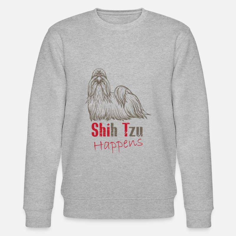 Shit happens - Stanley/Stella CHANGER Unisex Organic Sweatshirt - heather grey
