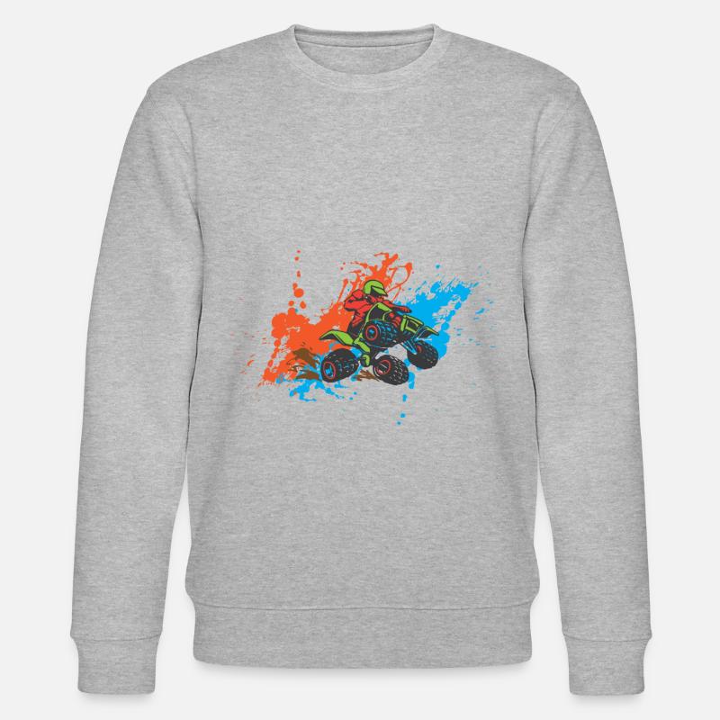 Quad - Stanley/Stella Unisex Bio-Sweatshirt CHANGER  - Grau meliert