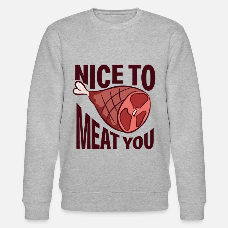 Ravi de vous viande - Sweat bio CHANGER Stanley/Stella Unisexe - gris chiné