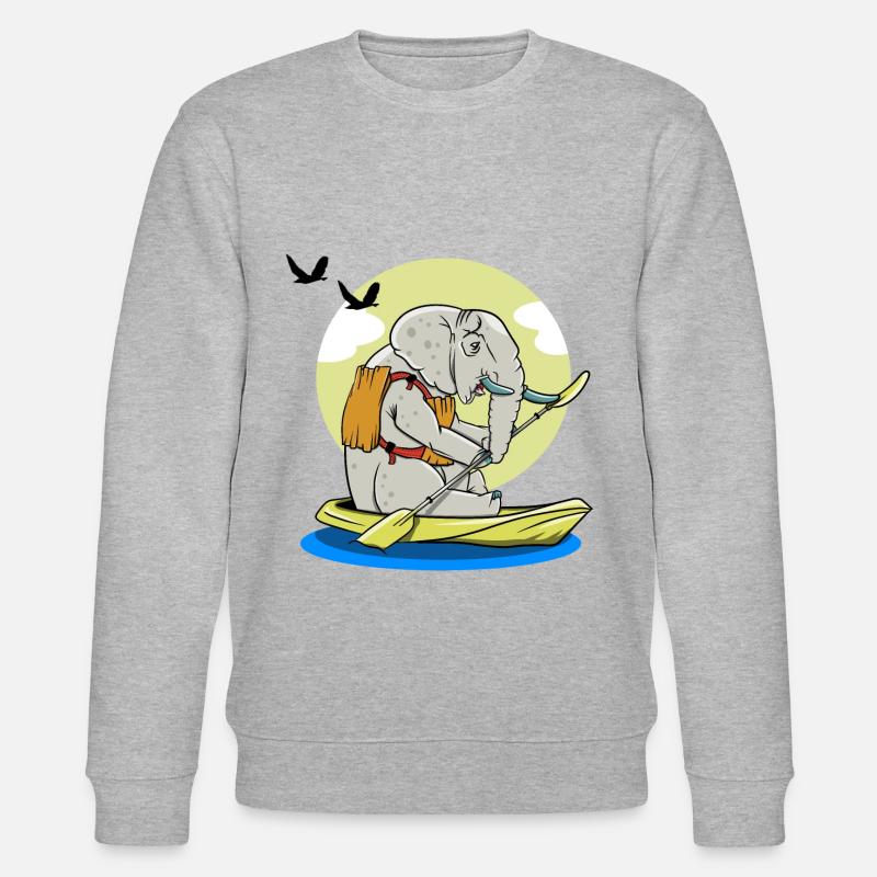 Kayak d'éléphant Kayak d'éléphant - Sweat bio CHANGER Stanley/Stella Unisexe - gris chiné
