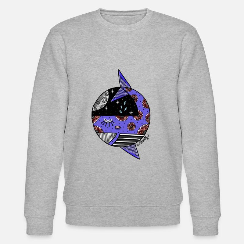 Wal der Wal // Walwal - Stanley/Stella Unisex Bio-Sweatshirt CHANGER  - Grau meliert