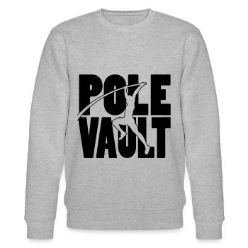 Pole Vault - Stanley/Stella CHANGER Unisex Organic Sweatshirt - heather grey - Front - Nik (191cm) & Marisol (170cm)