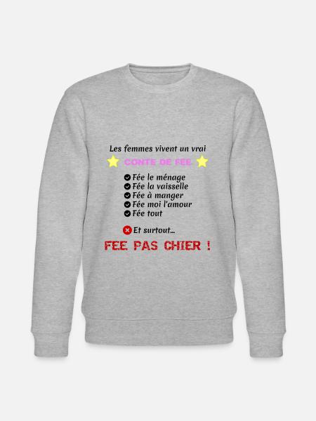conte de fee - Sweat bio CHANGER Stanley/Stella Unisexe - gris chiné
