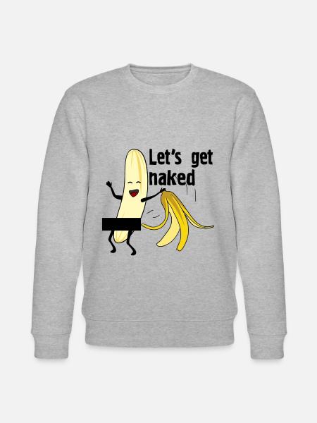 Let's get naked - Stanley/Stella CHANGER Unisex Organic Sweatshirt - heather grey