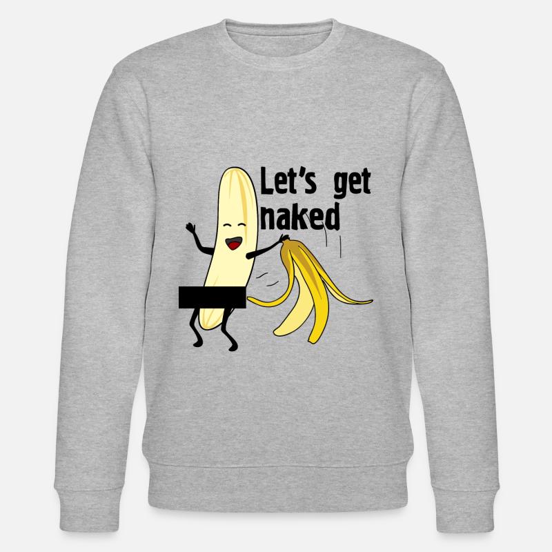 Let's get naked - Stanley/Stella Unisex Bio-Sweatshirt CHANGER  - Grau meliert