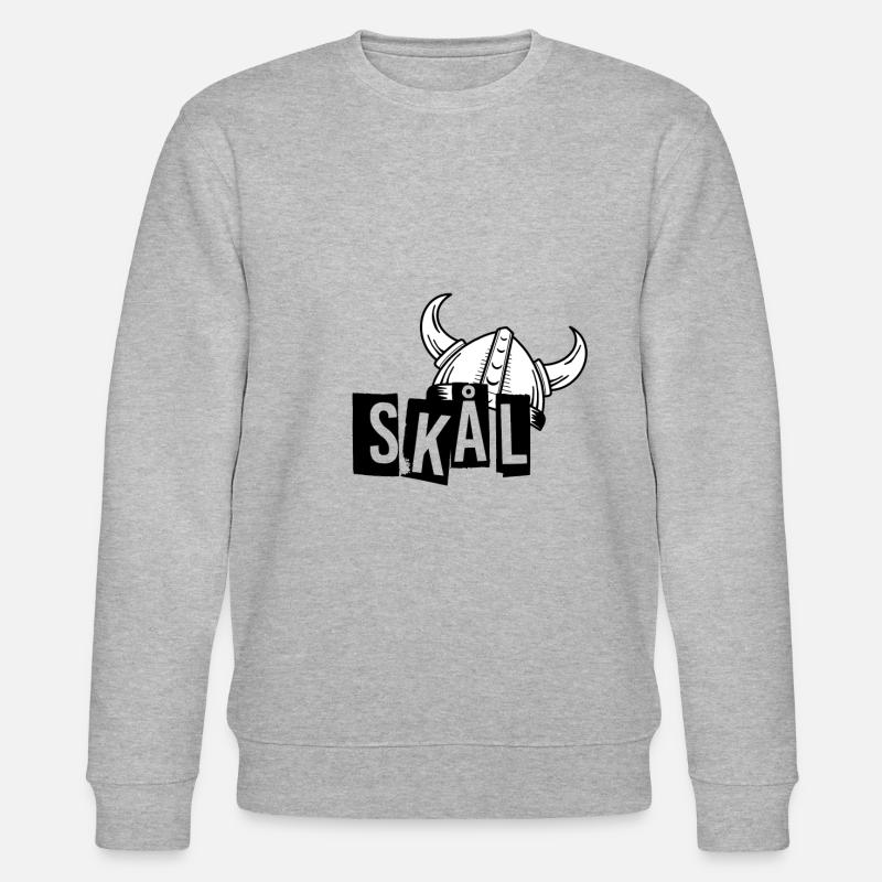 Skal - Wikinger - Stanley/Stella Unisex Bio-Sweatshirt CHANGER  - Grau meliert