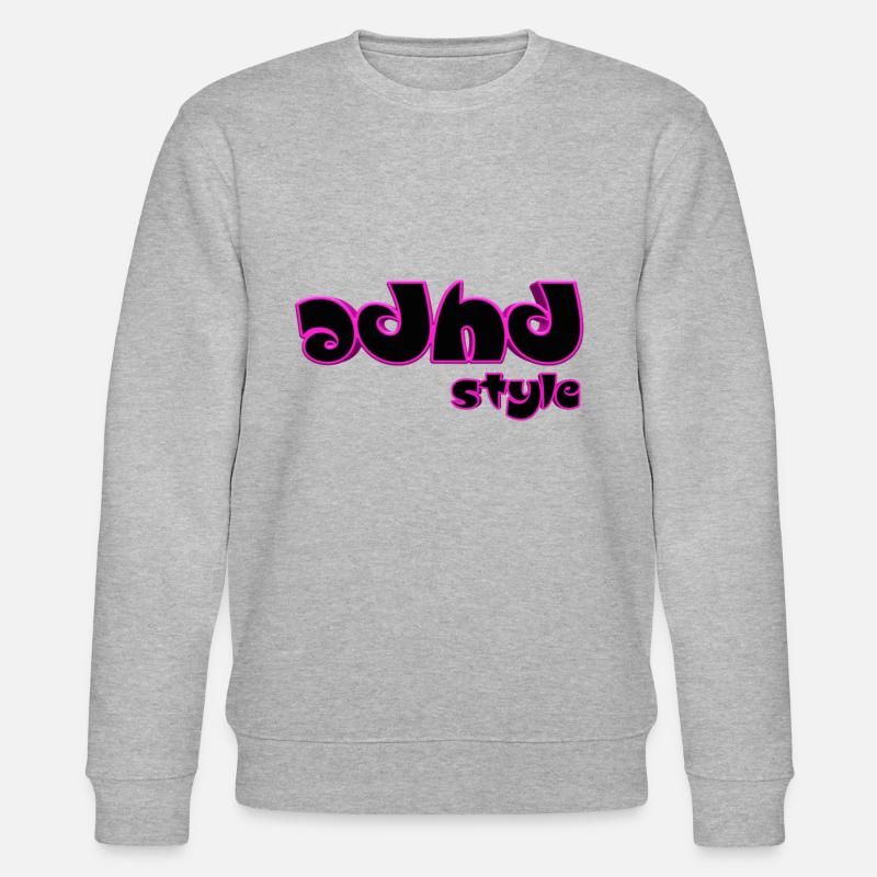 Adhd Stil - Stanley/Stella Unisex Bio-Sweatshirt CHANGER  - Grau meliert