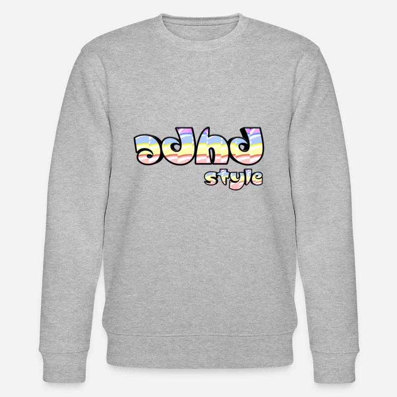 Adhd Stil - Stanley/Stella Unisex Bio-Sweatshirt CHANGER  - Grau meliert