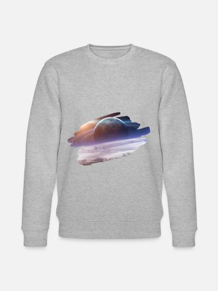 planète dans l'espace space - Sweat bio CHANGER Stanley/Stella Unisexe - gris chiné