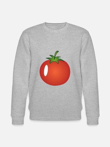 Pomodoro, pomodoro, pomodoro rosso, pomodoro succoso - Felpa ecologica unisex CHANGER di Stanley/Stella - grigio melange