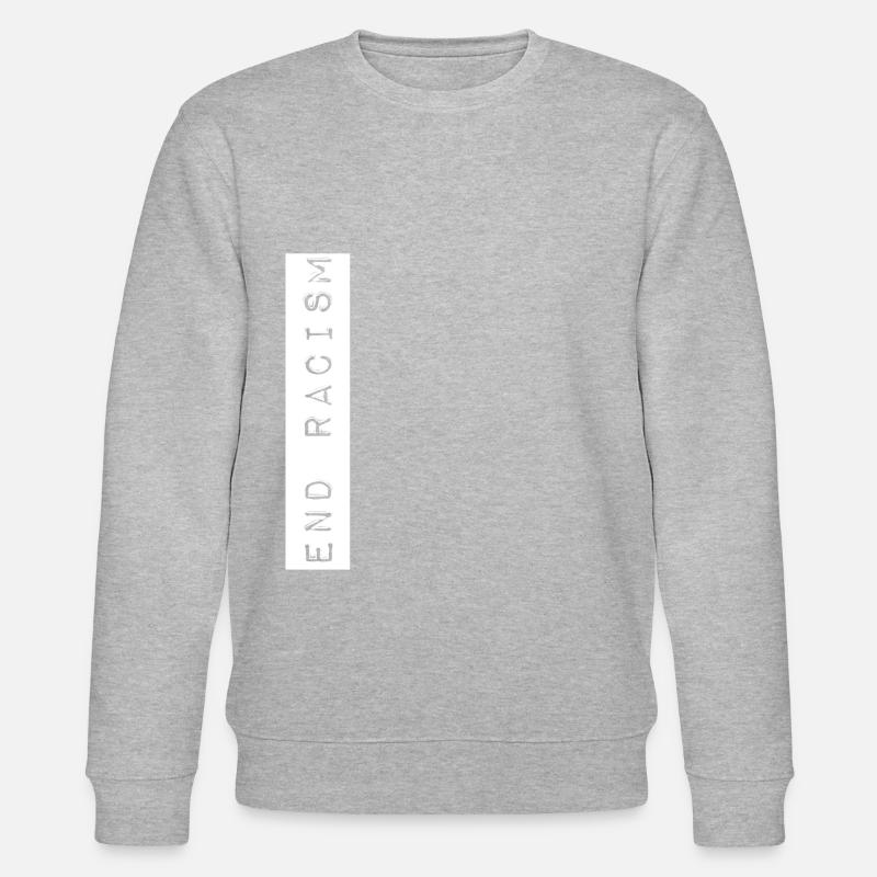Beendet Rassismus - End Racism - Stanley/Stella CHANGER Unisex Organic Sweatshirt - heather grey
