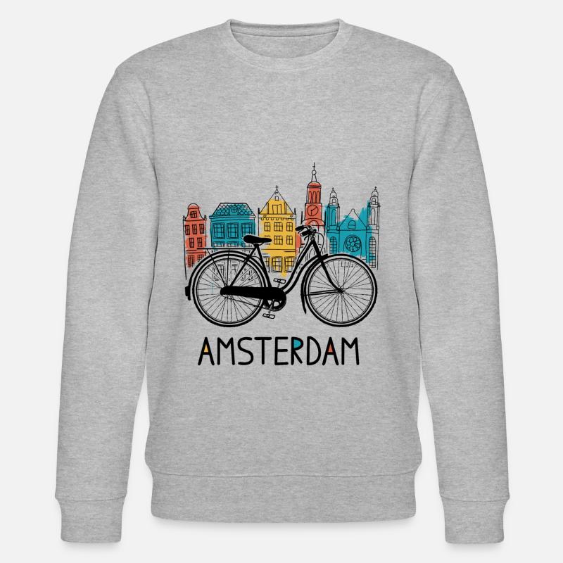 Amsterdam Adam Cyclisme - Sweat bio CHANGER Stanley/Stella Unisexe - gris chiné
