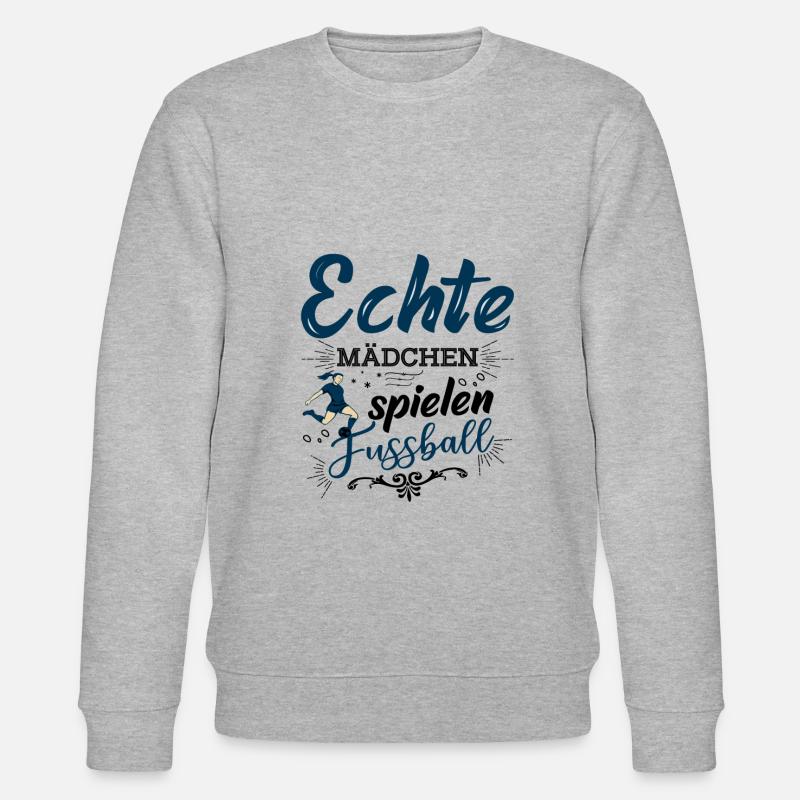 Fussball Mädchen Frauen - Stanley/Stella Unisex Bio-Sweatshirt CHANGER  - Grau meliert