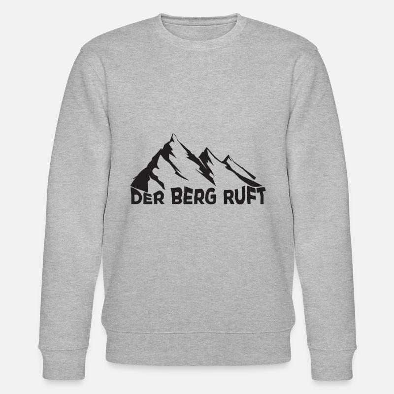 Der Berg ruft - Stanley/Stella Unisex Bio-Sweatshirt CHANGER  - Grau meliert