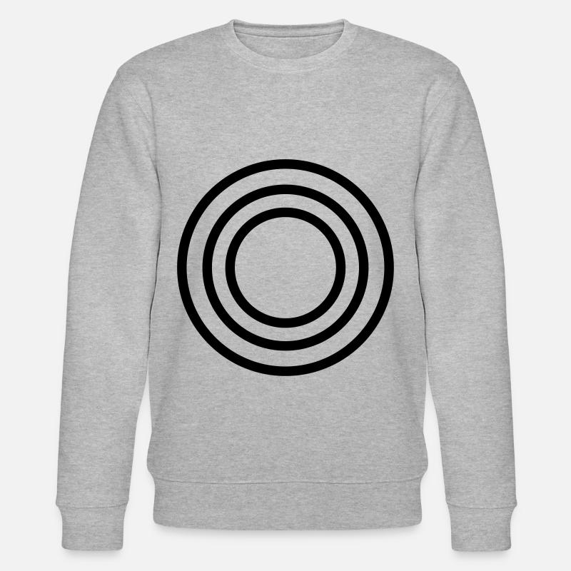 Circle Symbols Sign - Stanley/Stella CHANGER Unisex Organic Sweatshirt - heather grey