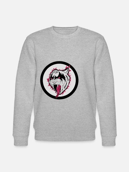 Tiger - Stanley/Stella Unisex Bio-Sweatshirt CHANGER - Grau meliert