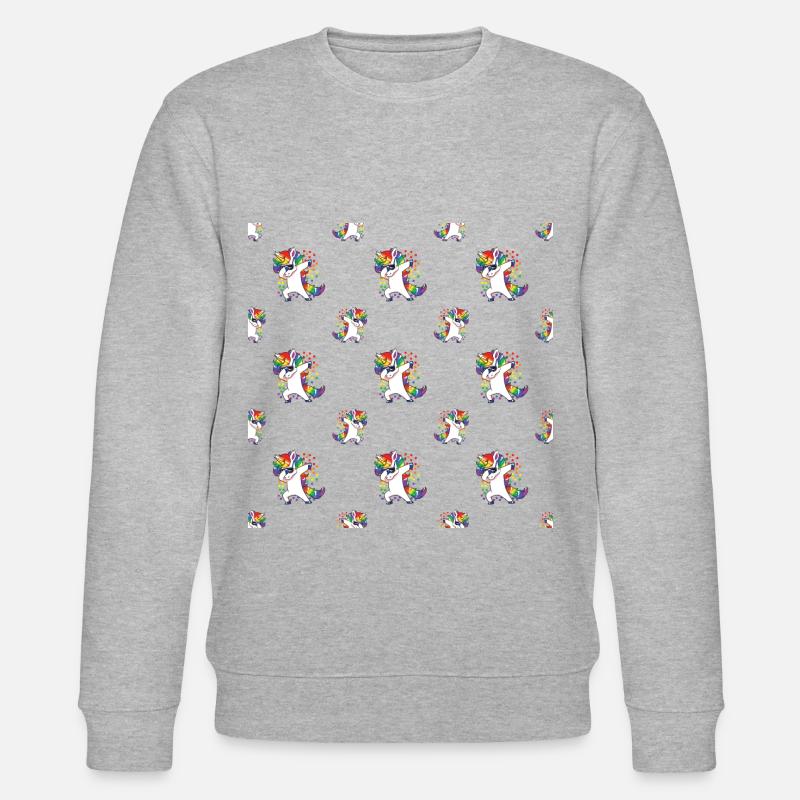 Disco Dab - Stanley/Stella Unisex Bio-Sweatshirt CHANGER  - Grau meliert