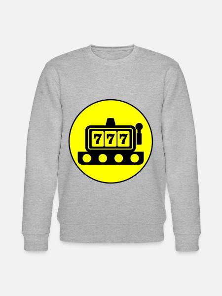 One-armed bandit circle - Stanley/Stella CHANGER Unisex Organic Sweatshirt - heather grey