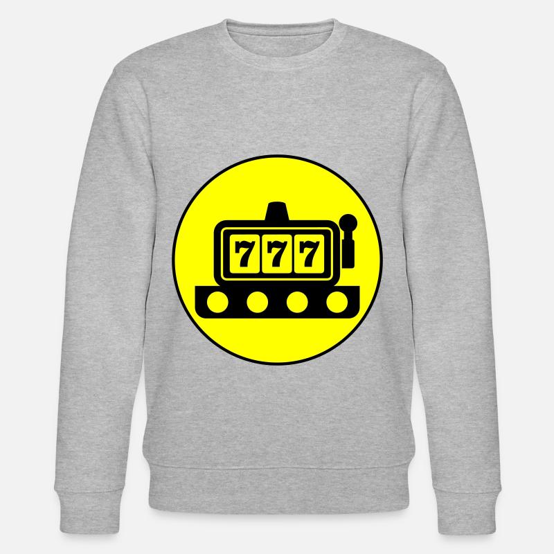 One-armed bandit circle - Stanley/Stella CHANGER Unisex Organic Sweatshirt - heather grey