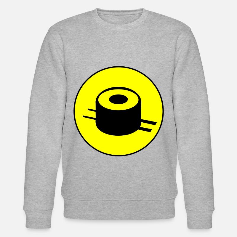 Sushi icon Kreis - Stanley/Stella Unisex Bio-Sweatshirt CHANGER - Grau meliert