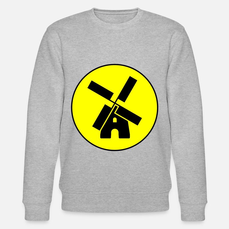 Windmühle Kreis - Stanley/Stella Unisex Bio-Sweatshirt CHANGER  - Grau meliert