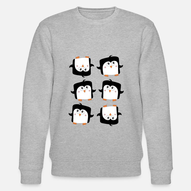 Viele Pinguine - Stanley/Stella Unisex Bio-Sweatshirt CHANGER  - Grau meliert