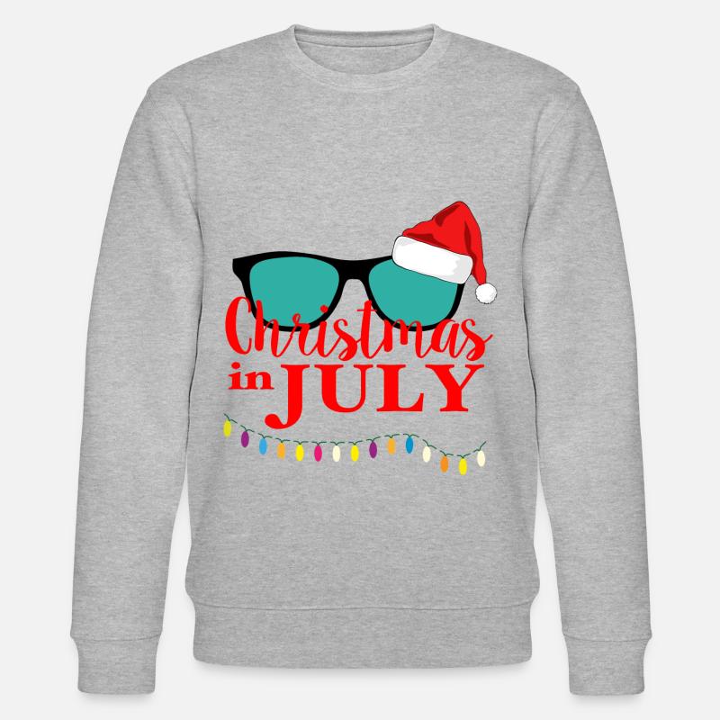 christmas in july,July - Stanley/Stella Unisex Bio-Sweatshirt CHANGER  - Grau meliert
