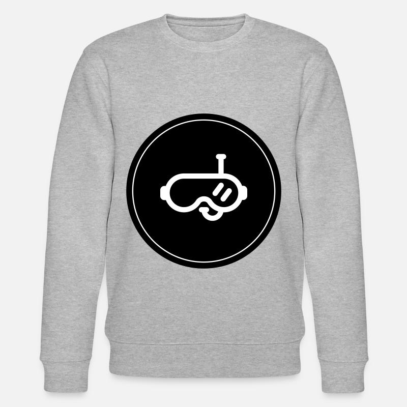 Cercle de lunettes de plongée - Sweat bio CHANGER Stanley/Stella Unisexe - gris chiné