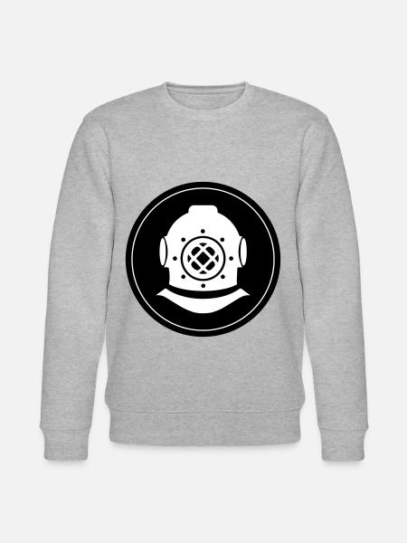 Apnea Diving Circle - Stanley/Stella CHANGER Unisex Organic Sweatshirt - heather grey