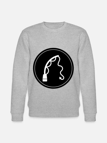 Fishing rod fishing icon - Stanley/Stella CHANGER Unisex Organic Sweatshirt - heather grey