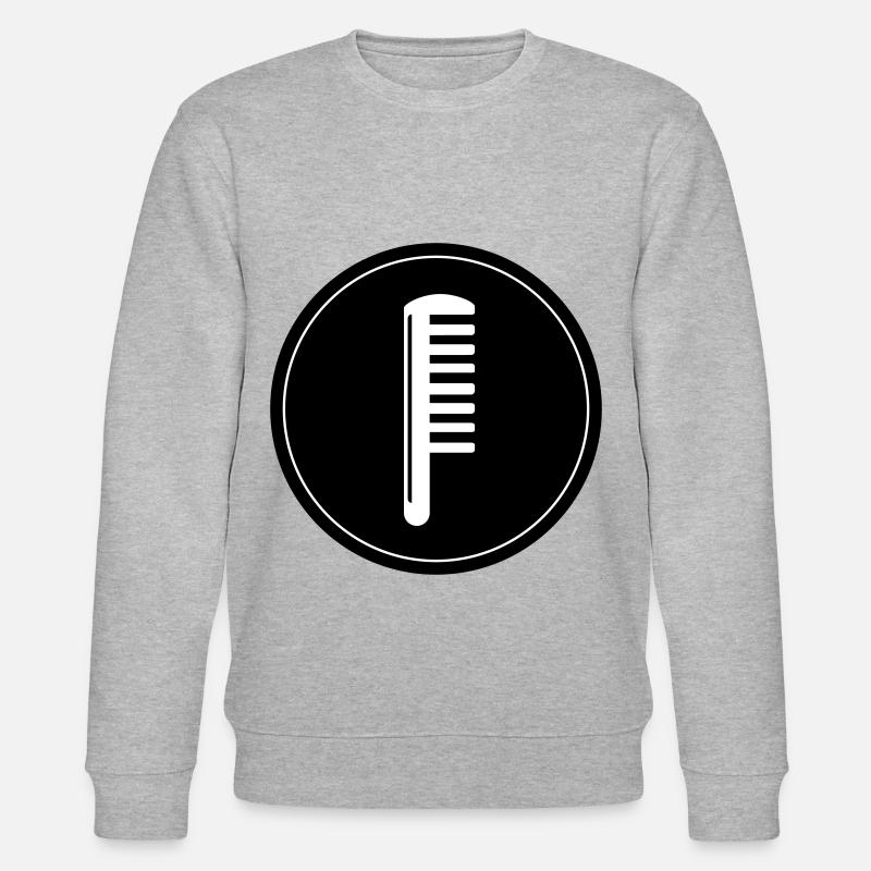 Kamm Friseur Kreis - Stanley/Stella Unisex Bio-Sweatshirt CHANGER  - Grau meliert