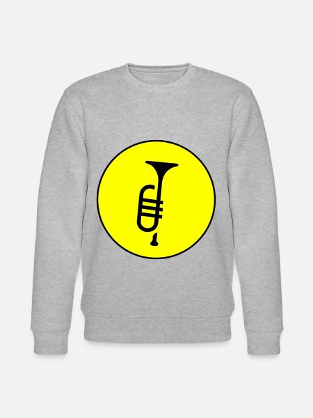 Trumpet music - Stanley/Stella CHANGER Unisex Organic Sweatshirt - heather grey