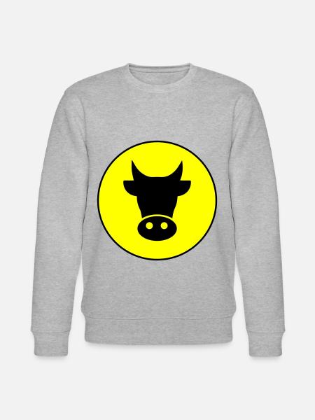 Cow head - Stanley/Stella CHANGER Unisex Organic Sweatshirt - heather grey