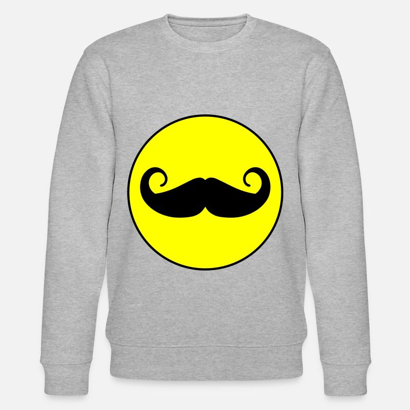 Symbole de moustache - Sweat bio CHANGER Stanley/Stella Unisexe - gris chiné