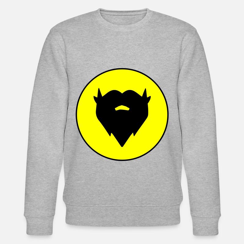 Symbole de barbe - Sweat bio CHANGER Stanley/Stella Unisexe - gris chiné