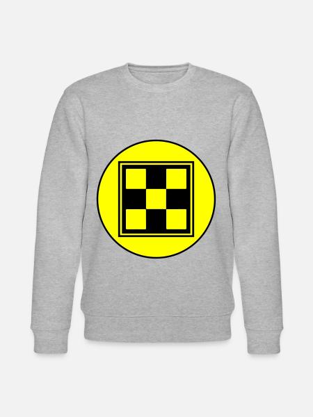 Chessboard symbol - Stanley/Stella CHANGER Unisex Organic Sweatshirt - heather grey