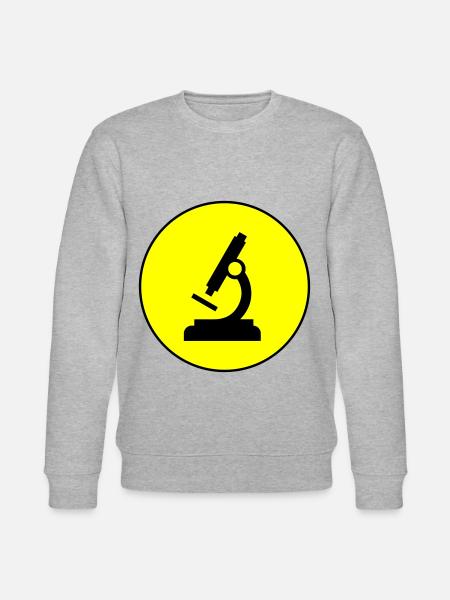 Microscope Icon Icon - Stanley/Stella CHANGER Unisex Organic Sweatshirt - heather grey
