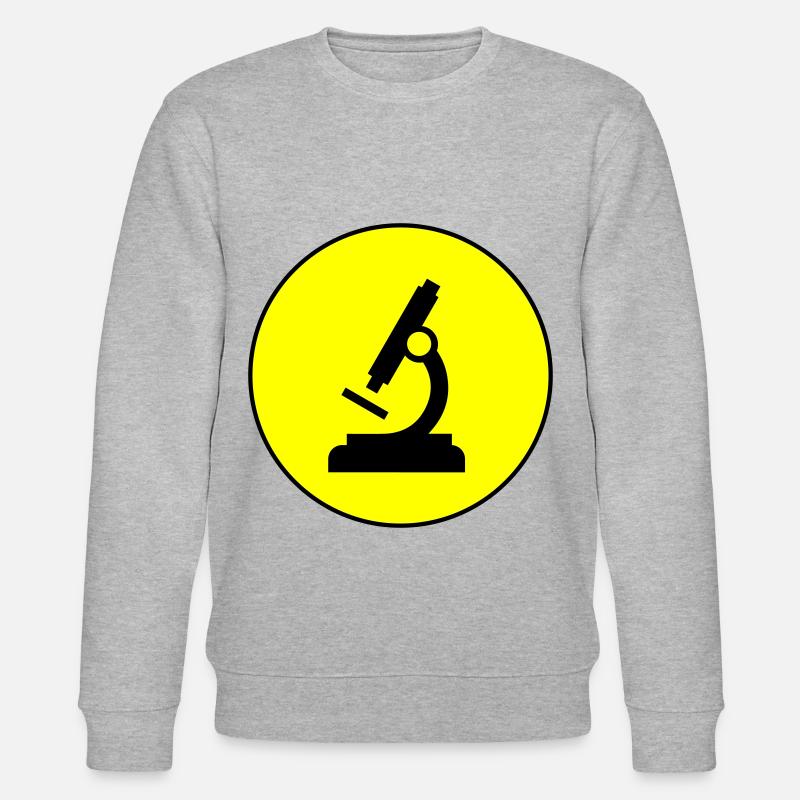 Icône d’icône de microscope - Sweat bio CHANGER Stanley/Stella Unisexe - gris chiné
