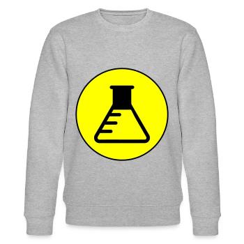 Reagenzglas Icon - Stanley/Stella Unisex Bio-Sweatshirt CHANGER  - Grau meliert - Vorne - Nik (191cm) & Marisol (170cm)